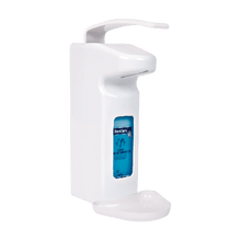Dispensadores de desinfetante com garrafas de 500 ml e 1000 ml
