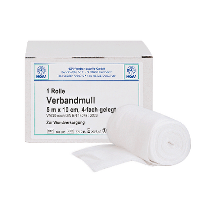 Verbandmull Sprechstundenpackung 5 m x 10 cm