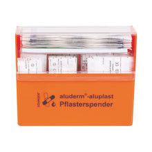 Dispensador de pensos aluderm®-aluplast com conteúdo