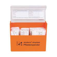Dispensador de pensos aluderm®-aluplast com conteúdo