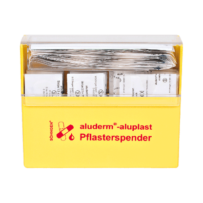 Pflasterspender gelb aluderm®-aluplast gefüllt
