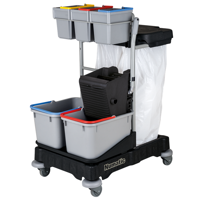 Carrinho de limpeza Numatic ProCar 4G Preto | Pacote (1 peça)