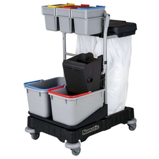 Carrinho de limpeza Numatic ProCar 4G Preto | Pacote (1 peça)