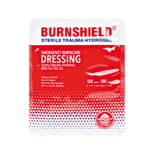 Pensos de espuma de hidrogel Burnshield, esterilizados, 10 x 10 cm