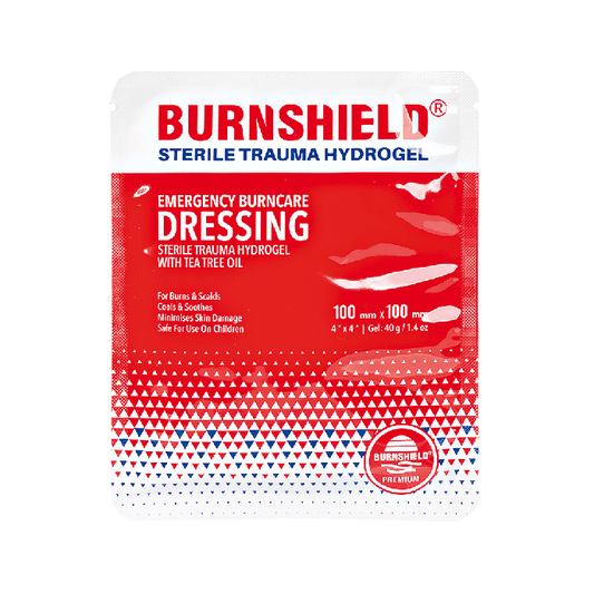 Pensos de espuma de hidrogel Burnshield, esterilizados, 10 x 10 cm