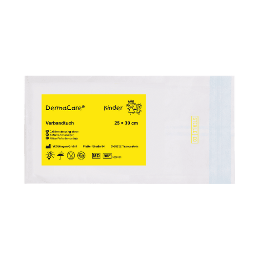 Pano de ligadura DermaCare® para crianças, 25 x 30 cm