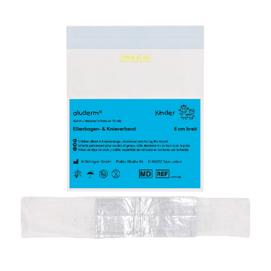 aluderm® Ligadura para cotovelos e joelhos de crianças, 6 cm