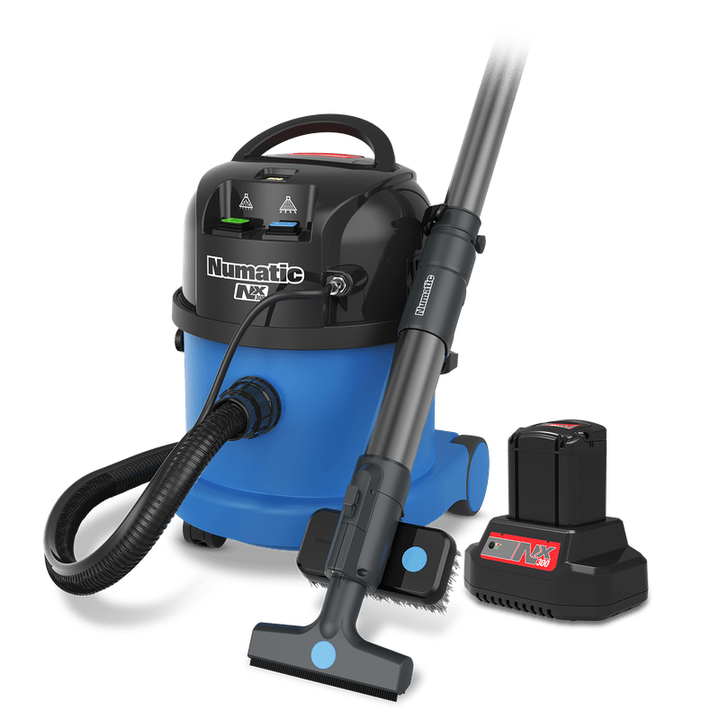 Dispositivo de extração por pulverização com bateria Numatic CTB370NX/1 X-Tract, azul, conjunto de acessórios CTX170 | Pacote (1 peça)