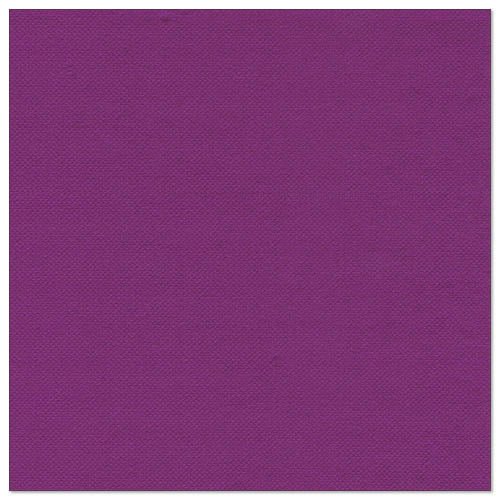 Um guardanapo retangular de cor violeta sólido da PAPSTAR GmbH, os "ROYAL Collection" 20 guardanapos (1/4-dobra, 40x40 cm), retratado sobre um fundo branco - ideal para uma decoração de mesa elegante.
