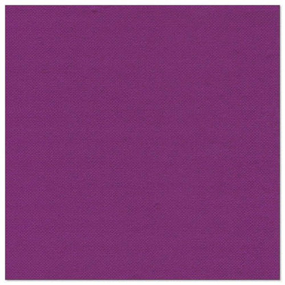 Um guardanapo retangular de cor violeta sólido da PAPSTAR GmbH, os "ROYAL Collection" 20 guardanapos (1/4-dobra, 40x40 cm), retratado sobre um fundo branco - ideal para uma decoração de mesa elegante.