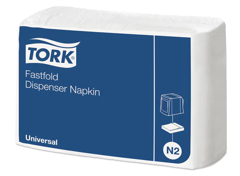 Guardanapo dispensador branco Fastfold | Pacote (300 folhas)