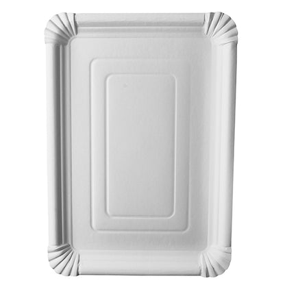 O PAPSTAR prato retangular 24x33 cm, papelão "pure", branco (125 unidades) da PAPSTAR GmbH é um prato descartável de papelão ecológico com borda elevada - projetado de forma sustentável para o lar moderno.