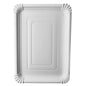 O PAPSTAR prato retangular 24x33 cm, papelão "pure", branco (125 unidades) da PAPSTAR GmbH é um prato descartável de papelão ecológico com borda elevada - projetado de forma sustentável para o lar moderno.