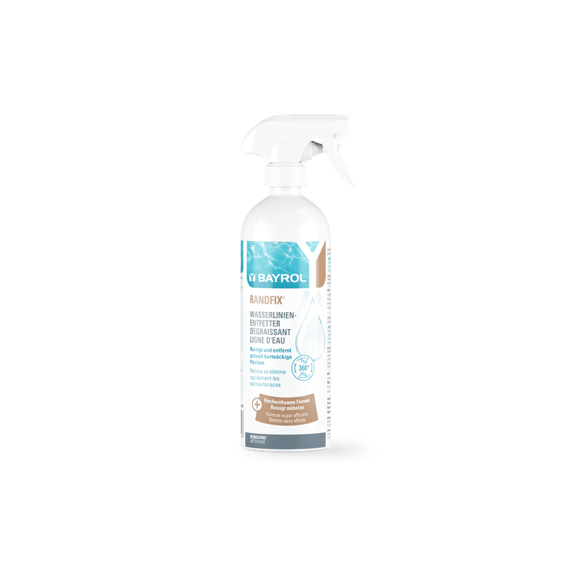 BAYROL Randfix Spray 0,7L rápida e confiável para bordas de sujeira e gordura | Frasco (700 ml) 