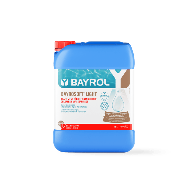 BAYROL Bayrosoft® Light 20 L à base de oxigênio ativo para desinfecção | Recipiente (20 l) 