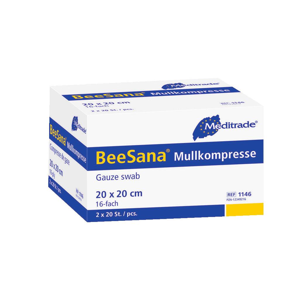 Compressa de gaze BeeSana®, sem RöKo, estéril