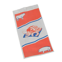 O PAPSTAR GmbH saco de papel kraft para carne (28x14x6 cm, branco com impressão, filme retrátil, 1000 unidades) é ideal para talhos - sacos robustos com motivos de animais e carne impressos para uso profissional.