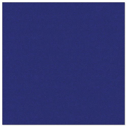 Uma imagem quadrada mostra um azul profundo e uniforme com textura discreta, que lembra os PAPSTAR 50 guardanapos "ROYAL Collection" 1/4-dobra 40 x 40 cm azul escuro da PAPSTAR GmbH, sem objetos ou motivos adicionais.