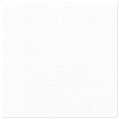 Um guardanapo de papel quadrado branco com textura fina da PAPSTAR GmbH, 50 guardanapos "ROYAL Collection", 1/4-dobra, 40 x 40 cm, exibido sobre um fundo branco.