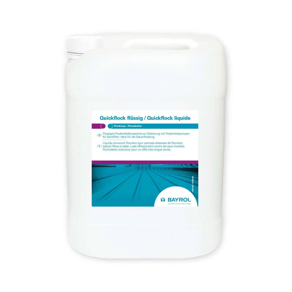 BAYROL Quickflock liquid Floculante rápido altamente eficaz para filtros de areia