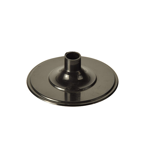 Os 50 suportes inferiores Starpak para copos de haste (PS, redondo, Ø 6,55 cm, 2,05 cm de altura) em preto são perfeitos como base estável para copos – ideal para copos de haste. Embalagem com 50 unidades.