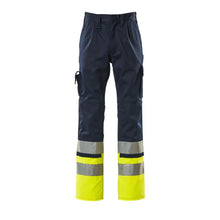 Calças MASCOT® Patos, azul marinho/amarelo de alta visibilidade
