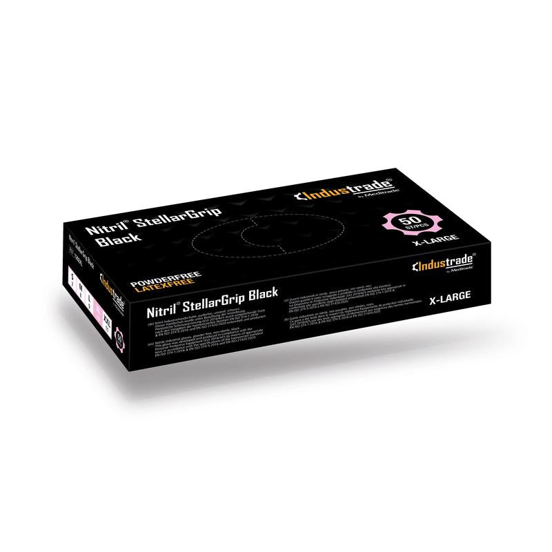 Nitrilo StellarGrip preto (50 unid.)