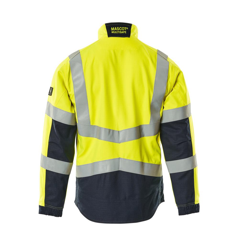 Jaqueta de trabalho MASCOT® Biel Multisafe, alta visibilidade amarelo/preto-azul