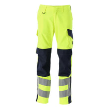 Calças MASCOT® Arbon Multisafe, alta visibilidade amarelo/preto-azul