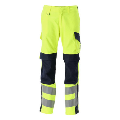 Calças MASCOT® Arbon Multisafe, alta visibilidade amarelo/preto-azul
