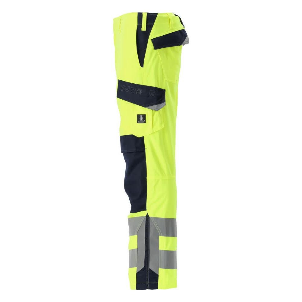 Calças MASCOT® Arbon Multisafe, alta visibilidade amarelo/preto-azul