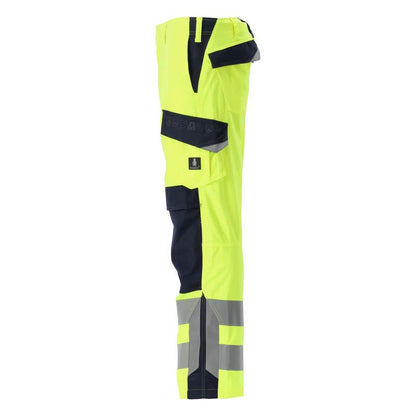 Calças MASCOT® Arbon Multisafe, alta visibilidade amarelo/preto-azul