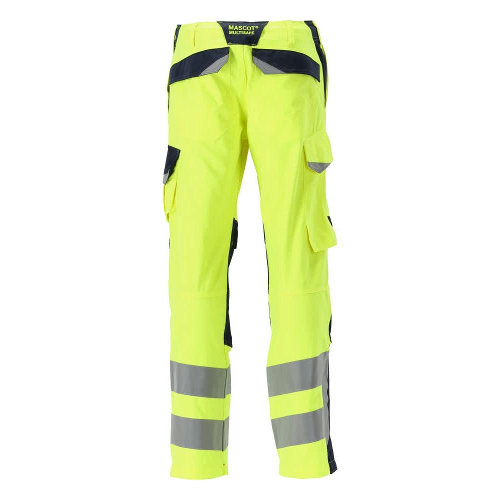 Calças MASCOT® Arbon Multisafe, alta visibilidade amarelo/preto-azul