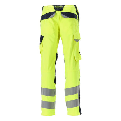 Calças MASCOT® Arbon Multisafe, alta visibilidade amarelo/preto-azul