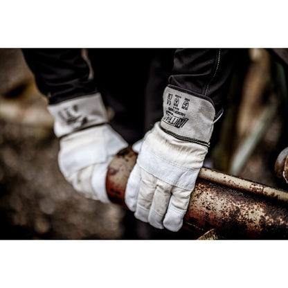 NITRAS HADES, luvas de proteção contra cortes, cor natural / cinza