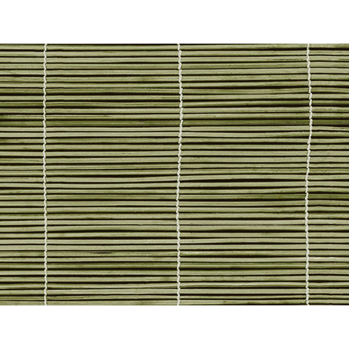 A imagem aproximada da persiana de bambu verde com lâminas finas inspira os individuais de papel ecológicos de 30x40 cm de bambu da Duni GmbH - elegante, perfeito como individuais descartáveis; embalagem com 250 unidades.