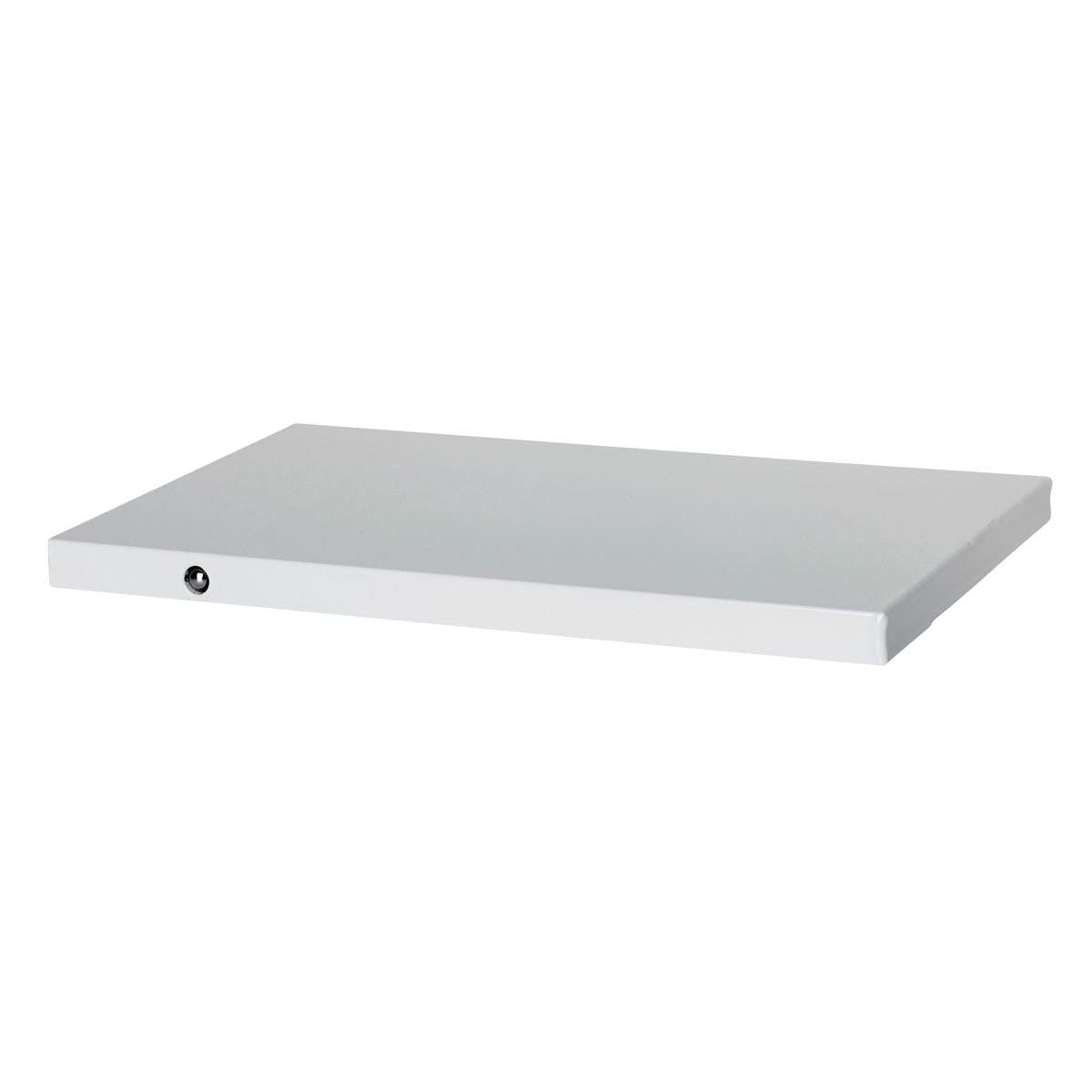 Uma placa refrigerada 1/4 GN da Duni GmbH em alumínio prateado (164x265x15 mm) com bordas lisas e um pequeno furo redondo perto de um canto é retratada sobre um fundo branco simples.