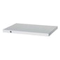 Uma placa refrigerada 1/4 GN da Duni GmbH em alumínio prateado (164x265x15 mm) com bordas lisas e um pequeno furo redondo perto de um canto é retratada sobre um fundo branco simples.