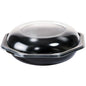 A Octabowl® Preto/Transparente (190x190x71 mm) da Duni GmbH é um recipiente redondo e versátil para alimentos com tampa transparente, ideal para armazenar ou transportar alimentos. É fornecido em embalagens de 290 unidades.