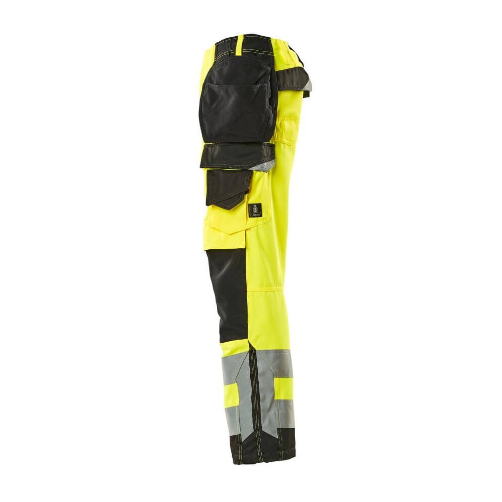 Calças artesãos MASCOT® Wigan, alta visibilidade amarelo/preto
