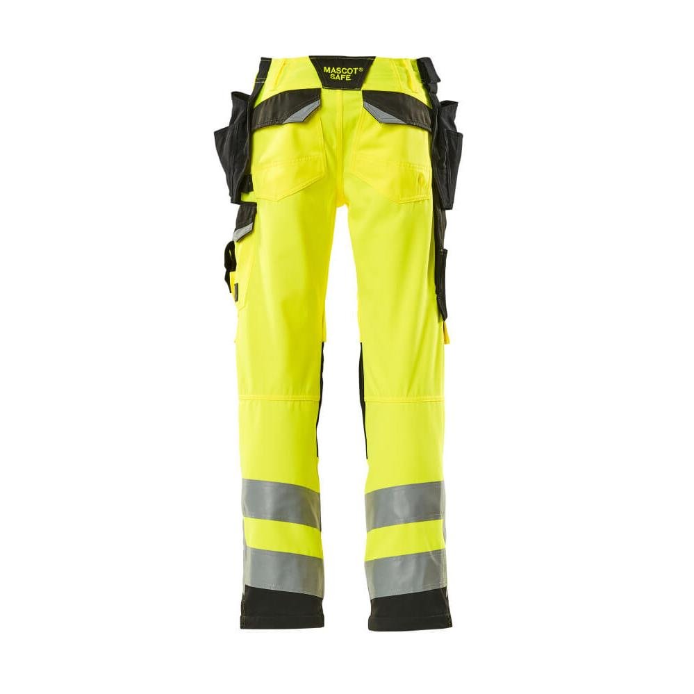 Calças artesãos MASCOT® Wigan, alta visibilidade amarelo/preto