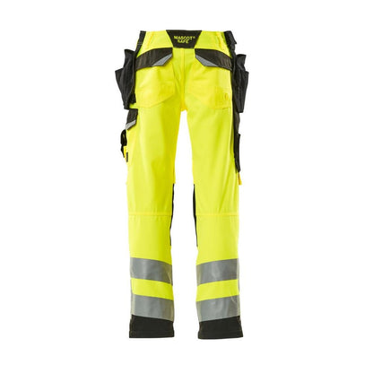 Calças artesãos MASCOT® Wigan, alta visibilidade amarelo/preto