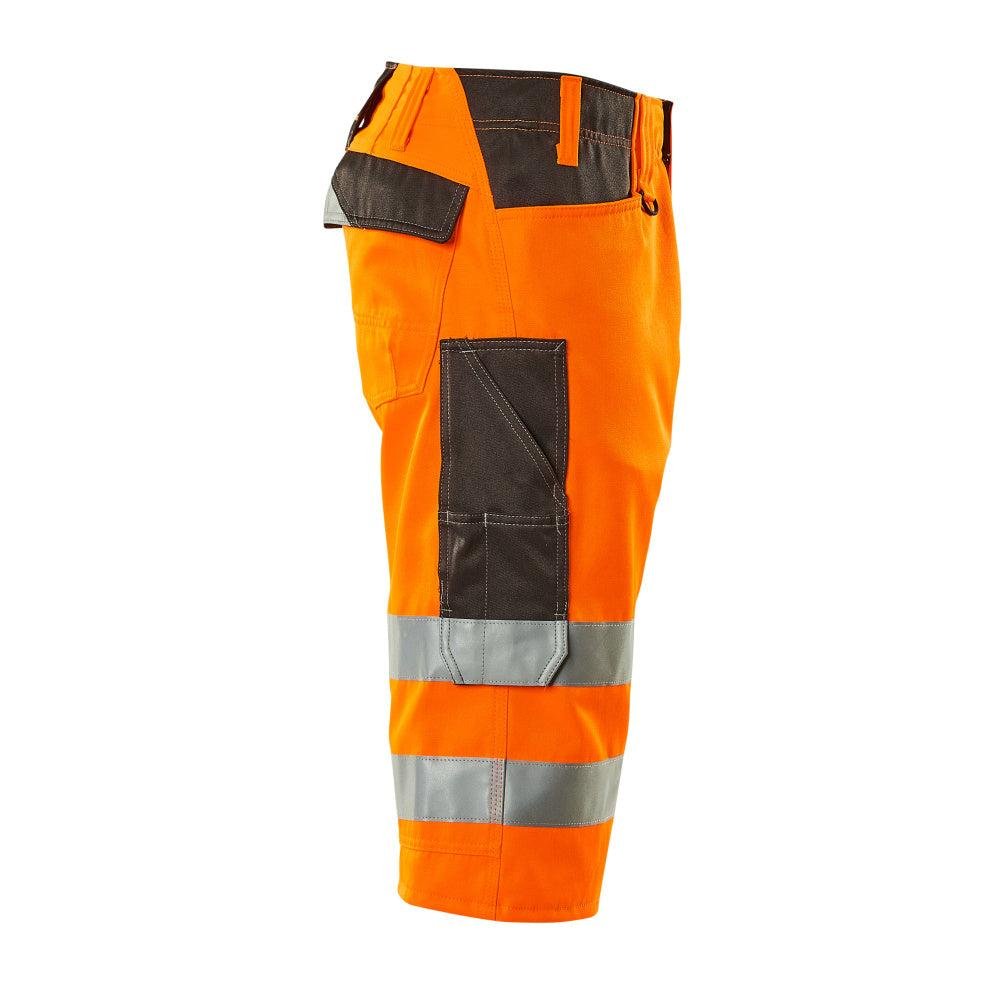 Calças MASCOT® Luton de comprimento três quartos, laranja de alta visibilidade/antracite escuro