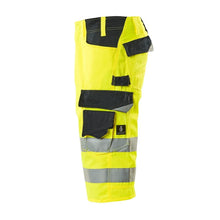 Calças três quartos MASCOT® Luton, alta visibilidade amarelo/preto-azul