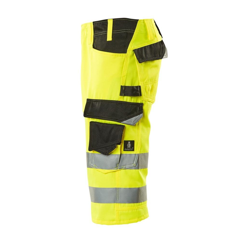 Calças três quartos MASCOT® Luton, alta visibilidade amarelo/preto
