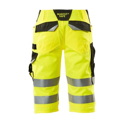 Calças três quartos MASCOT® Luton, alta visibilidade amarelo/preto