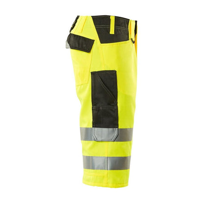 Calças três quartos MASCOT® Luton, alta visibilidade amarelo/preto