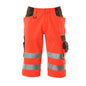 Calças três quartos MASCOT® Luton, vermelho de alta visibilidade/antracite escuro