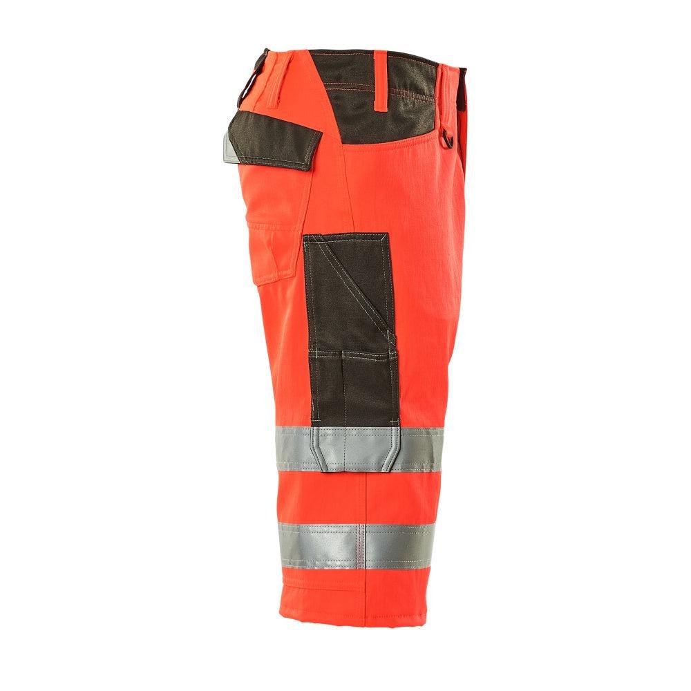 Calças três quartos MASCOT® Luton, vermelho de alta visibilidade/antracite escuro