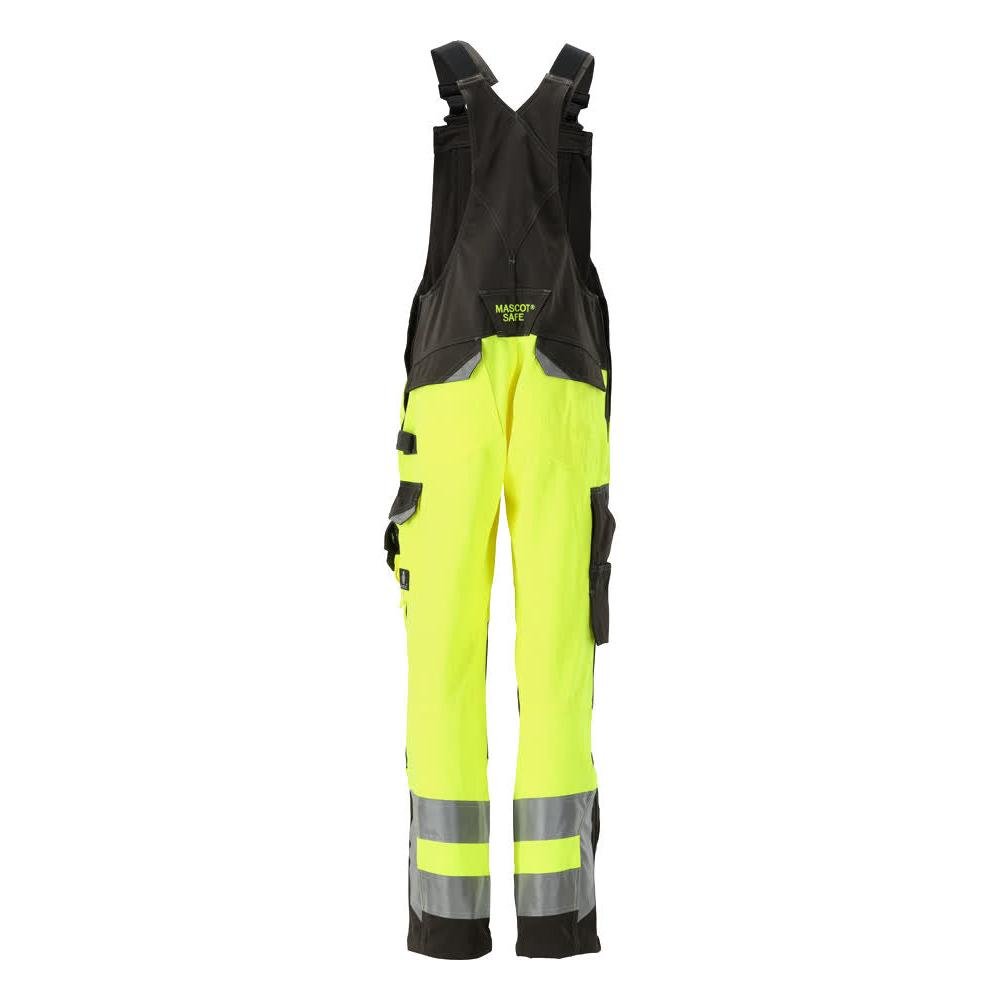 Macacão MASCOT® Newcastle, amarelo de alta visibilidade/antracite escuro